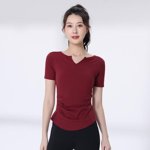 F202080梵蒂欧瑜伽短袖（含胸垫） 商品图5