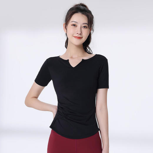 F202080梵蒂欧瑜伽短袖（含胸垫） 商品图0