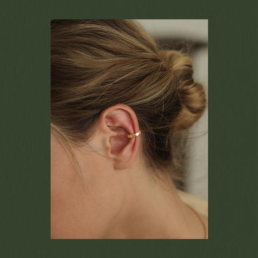 Oflye潮流饰品 耳夹无耳洞耳环女高质感冷淡风耳骨夹复古法式气质轻奢小众耳饰 商品图3