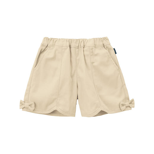 千趣会童装夏款女童少女蝴蝶结装饰甜美可爱透气短裤裤子中裤 商品图2