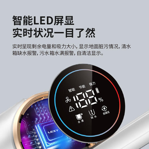 莱克S5超轻洗地机无线扫吸拖洗一体家用自动清洁干湿两用智能吸尘 商品图4