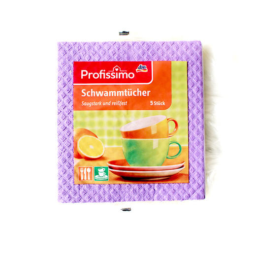 【5包】德国清洁抹布 原装进口Dm profissimo多功能清洁抹布不沾油双面 5片装 商品图11