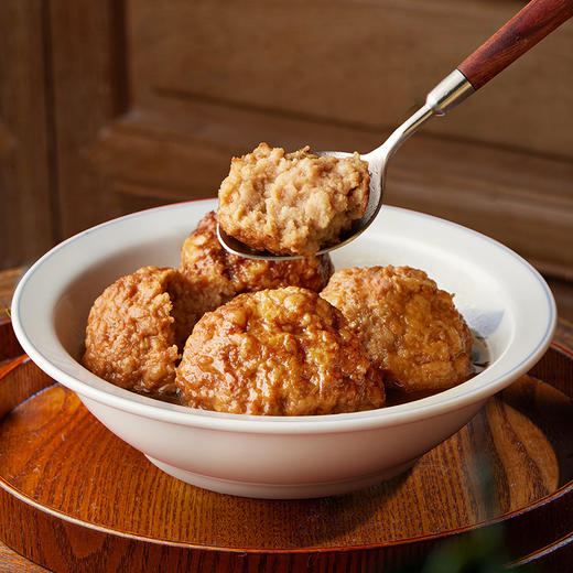 老饭骨 手攒四喜丸子 500g半成品菜正宗 预制方便菜 大师味 商品图4