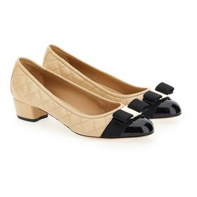 FERRAGAMO 菲拉格慕 高跟鞋  0702227-022 .羊皮革/牛皮革【鞋底有膜，试穿小心】（暂无品牌物料包装）