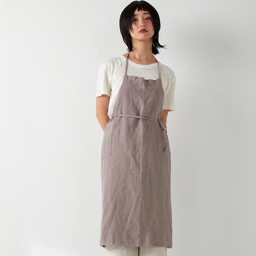 麻+汉麻围裙-槿紫 厨房/园艺 纯麻质地 商品图0