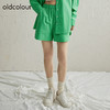 oldcolour宽松白色休闲短裤女夏新款纯棉百搭高级直筒裤通勤 商品缩略图2