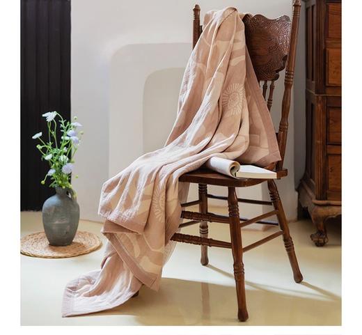 新西兰品牌成人纱布毛巾被 三层棉纱盖毯植物款毛毯A类婴幼儿 商品图0