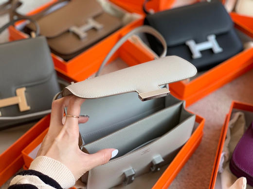 高定康康出货 〰️山羊皮珍珠灰 商品图7