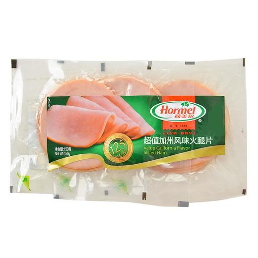 荷美尔 加州风味火腿片 150g/袋 儿童早餐三明治火腿切片烧烤食材 商品图0