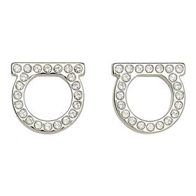 FERRAGAMO 菲拉格慕 耳环  0696574-002 .玻璃/黄铜（暂无品牌物料包装）