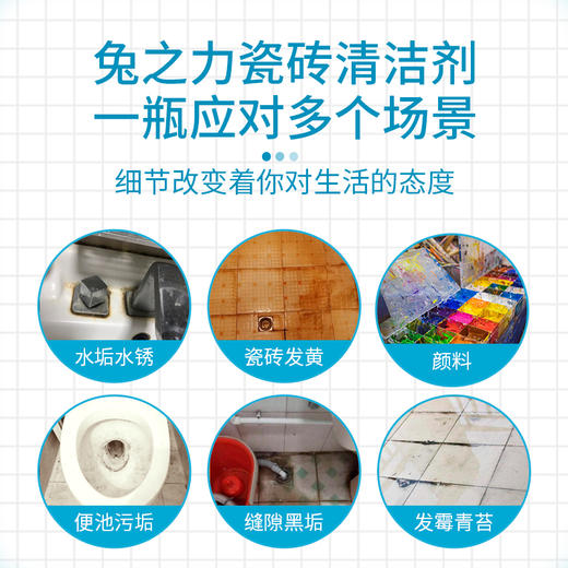 兔之力瓷砖清洁剂500g（买一送一） 商品图2