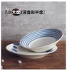日本进口陶瓷餐具釉下彩菜盘日式和风圆盘微波炉可用 商品缩略图2