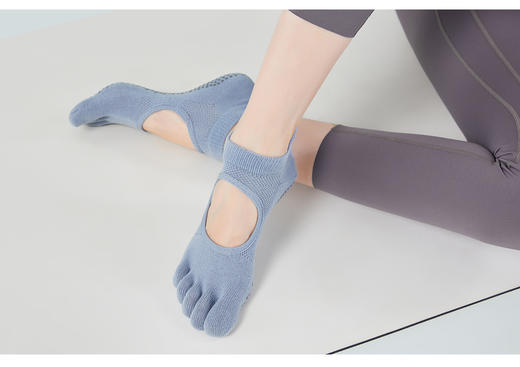 爱暇步瑜伽五指袜女士防滑运动健身瑜伽袜子专业瑜伽袜秋冬普拉提 A00WJW01 商品图9