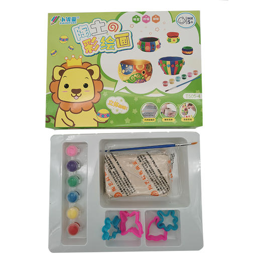 T505-1-4陶土彩绘画（颜色随机） 商品图0