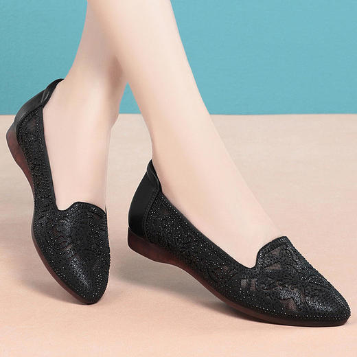 时尚低跟，打孔透气凉鞋 KQ2808 商品图1