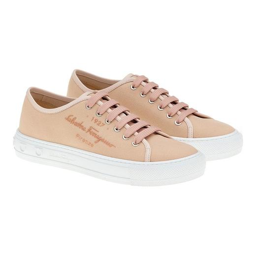 【特价商品不退不换】FERRAGAMO 菲拉格慕 运动鞋女  0751273-002 .织物/牛皮革【鞋底有膜，试穿小心】（暂无品牌物料包装） 商品图1