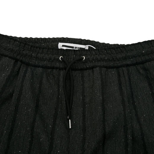 ALEXANDER MCQUEEN 亚历山大·麦昆 麦蔻 男士条纹休闲长裤 黑灰色 420977 ROQ06 1150 商品图3