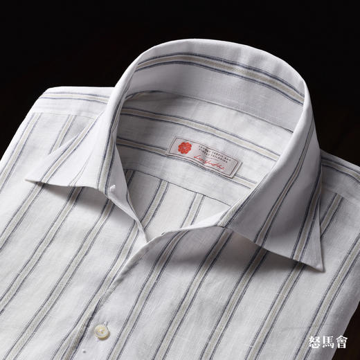 Flamenco 高支数法国亚麻意式工艺衬衫 商品图1