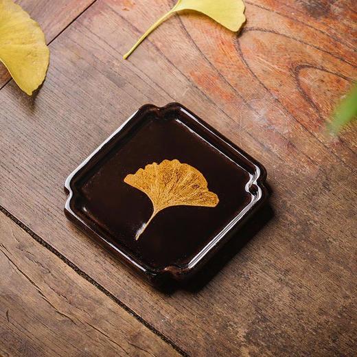 非白造物丨银杏叶天目盏 杏韵杯 压手杯 禅定杯 主人杯 品茗杯 茶杯 建盏 壶承 杯垫 多款可选 商品图6