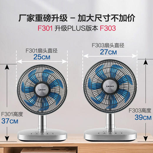 莱克F3电风扇家用台式摇头遥控智能空气调节扇变频节能电扇F303 商品图1