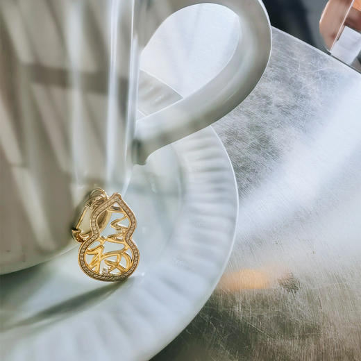 「有福」葫芦耳饰 福气满满 福禄双全 新中式原创设计 商品图6