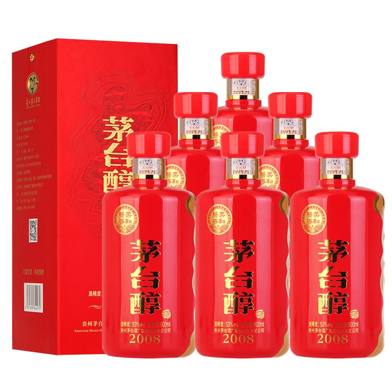 贵州茅台集团技开公司 茅台醇2008 53度酱香型白酒500ml
