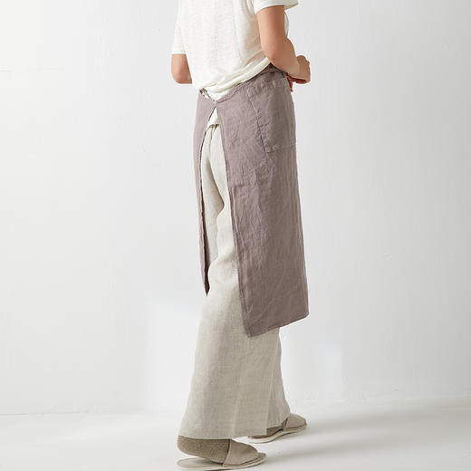 麻+汉麻围裙-槿紫 厨房/园艺 纯麻质地 商品图3