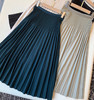 专柜重工双压褶 优雅知性百褶半裙#B222306 商品缩略图0