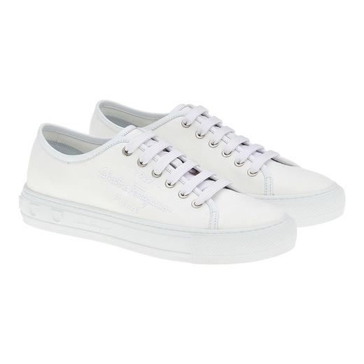 【特价商品不退不换】FERRAGAMO 菲拉格慕 运动鞋女  0751473-004 .织物/牛皮革【鞋底有膜，试穿小心】（暂无品牌物料包装） 商品图1