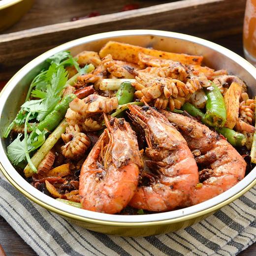 干锅鱿鱼虾 约500g/份【半成品—需加熟食用】 商品图1