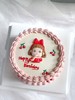 红色蝴蝶结女孩一鲜奶动物奶油蛋糕 商品缩略图2