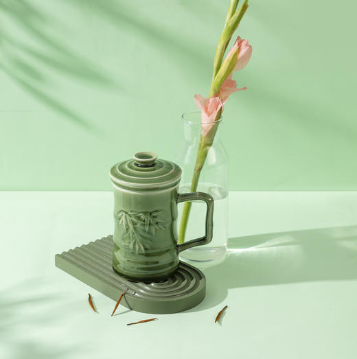 竹节三件杯（含茶漏）350ml 商品图4