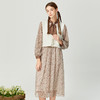 famecoco范可儿温柔女神范两件套秋季女装针织雪纺套装裙D216EA302 商品缩略图0