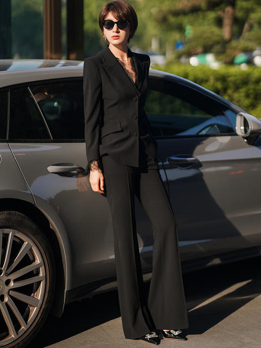 西装套装女春秋新款高级感时尚气质西服商务通勤职业两件套 商品图4