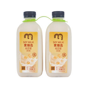 MC 麦德龙 麦臻选纯豆浆1l*2