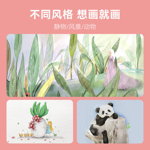 中盛画材 水彩颜料固体盒水粉笔套装便携式可水洗无毒儿童学生用36色画画绘画工具 商品图5