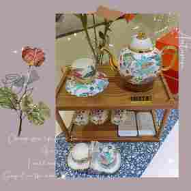 
国瓷永丰源幸福礼-幸福满园18头茶咖具