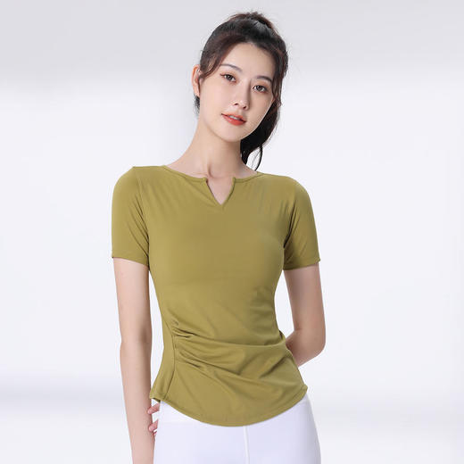 F202080梵蒂欧瑜伽短袖（含胸垫） 商品图3