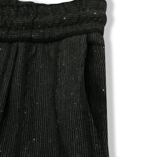 ALEXANDER MCQUEEN 亚历山大·麦昆 麦蔻 男士条纹休闲长裤 黑灰色 420977 ROQ06 1150 商品图4