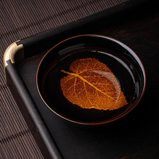非白造物丨桑叶 斗笠盏/禅定杯/茶盏 主人杯 品茗杯 建盏  茶杯 木叶天目盏系列 三款可选 商品图5
