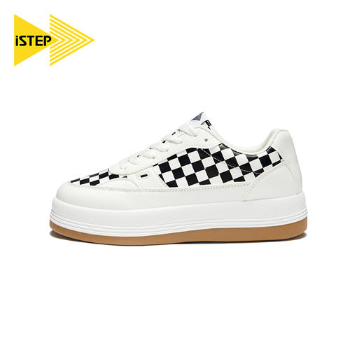 iSTEP新品厚底棋盘格面包鞋 商品图4