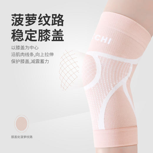 夏季运动护膝女士户外跑步健身瑜伽无缝针织加压护膝透气薄款 商品图1
