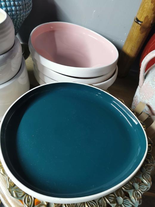 白色圆形花瓶浅口 商品图0