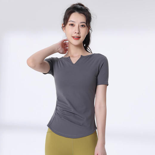 F202080梵蒂欧瑜伽短袖（含胸垫） 商品图4