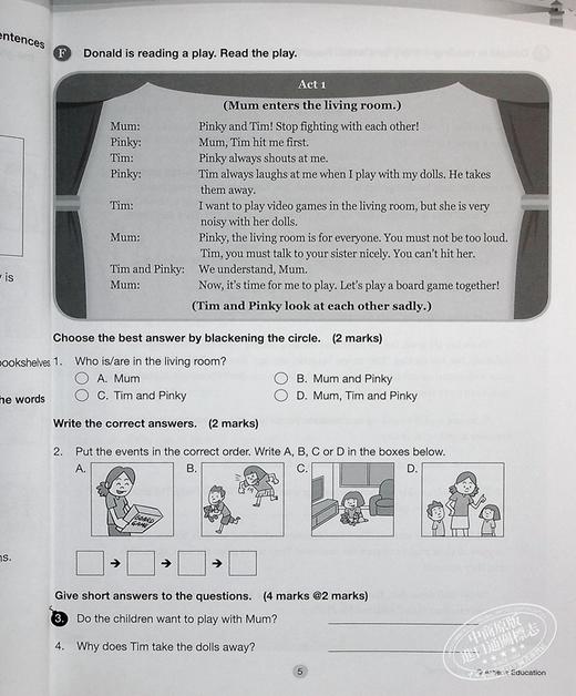 【中商原版】Athens 100 Series Exam Elect 3B香港小学英语考试精选100分系列3年级下册 商品图6