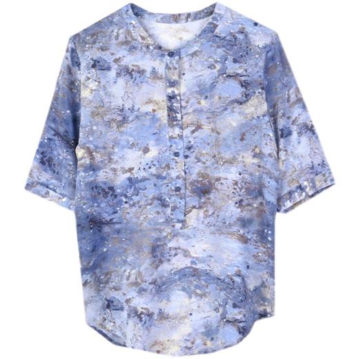 妈妈洋气上衣夏装大码t恤短袖衬衫 KQL1888 商品图4