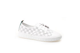 豪麟名鞋奥莱迪嘉女装牛皮革时尚休闲鞋DJXXO22WX201白色  原价1660元