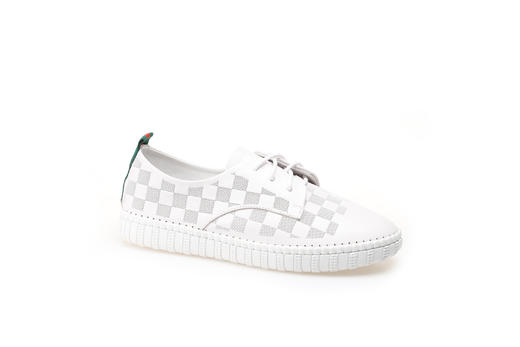 豪麟名鞋奥莱迪嘉女装牛皮革时尚休闲鞋DJXXO22WX201白色  原价1660元 商品图0