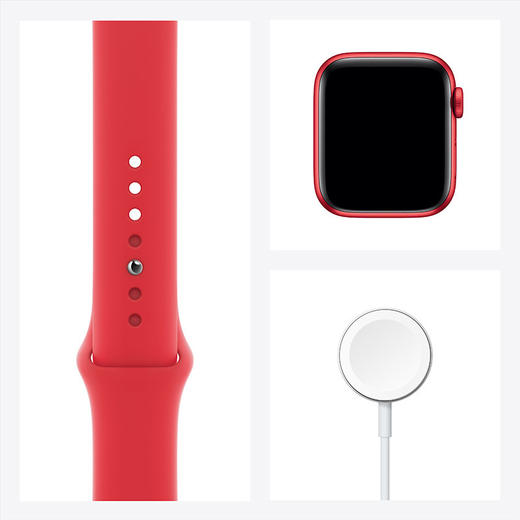 下单前请联系客服Apple Watch Series 6智能手表【企业版】GPS+蜂窝款 40毫米红色铝金属表壳 红色运动型表带 M06R3CH/A 商品图6