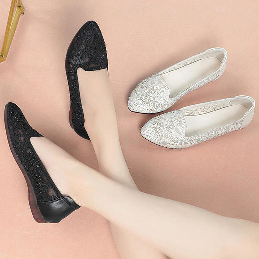 时尚低跟，打孔透气凉鞋 KQ2808 商品图3